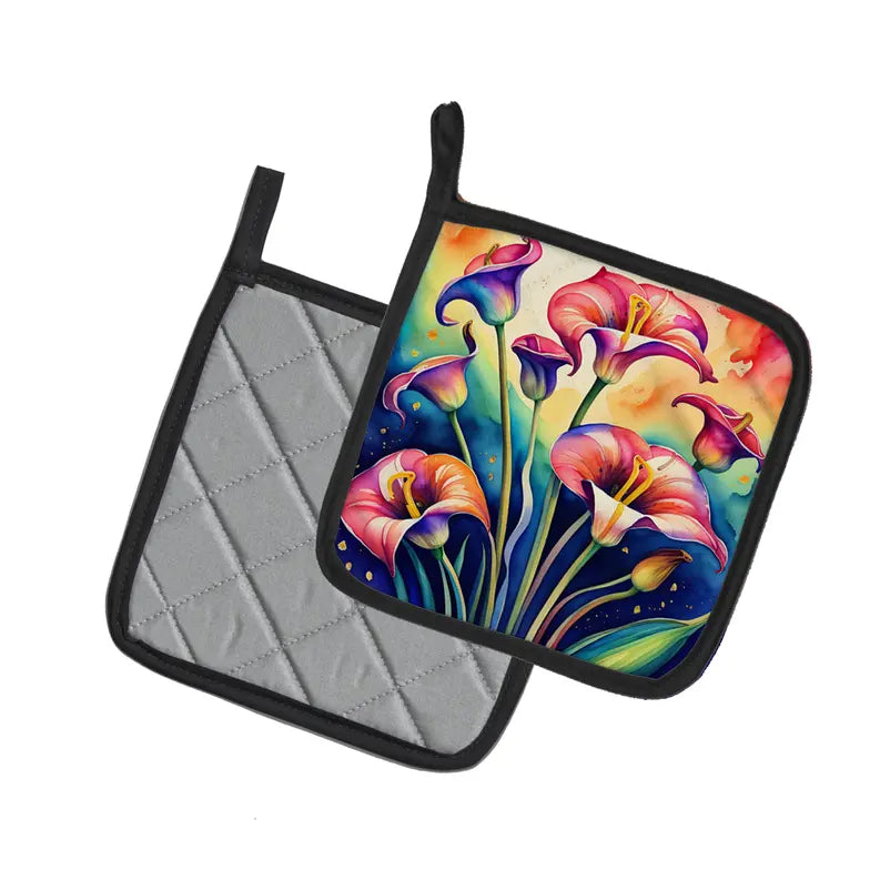 Colorful Brunia Pair of Pot Holders Caroline's Treasures