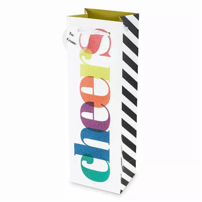 Colorful Cheers Wine Bag By Cakewalk True Brands