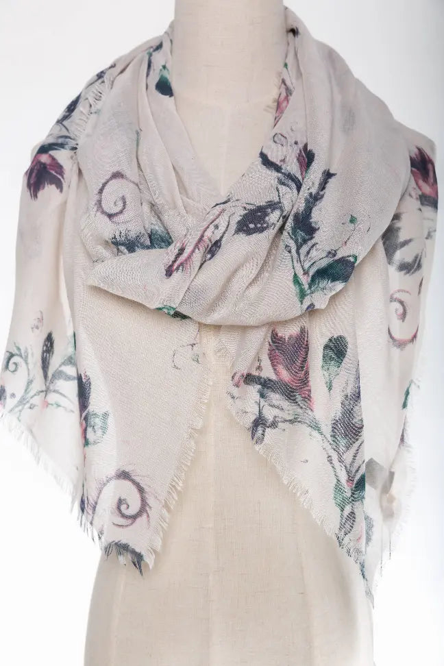 Colorful Lucky Feather Scarf JC Sunny Fashion