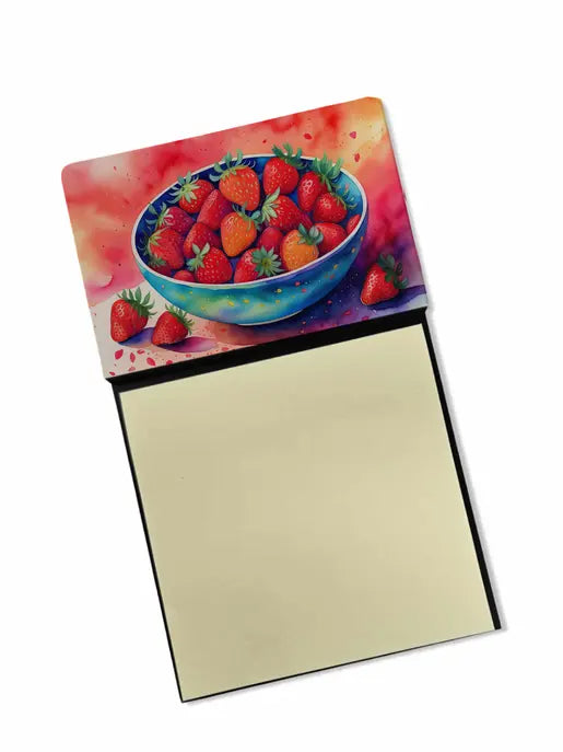 Colorful Strawberries Sticky Note Holder Caroline's Treasures