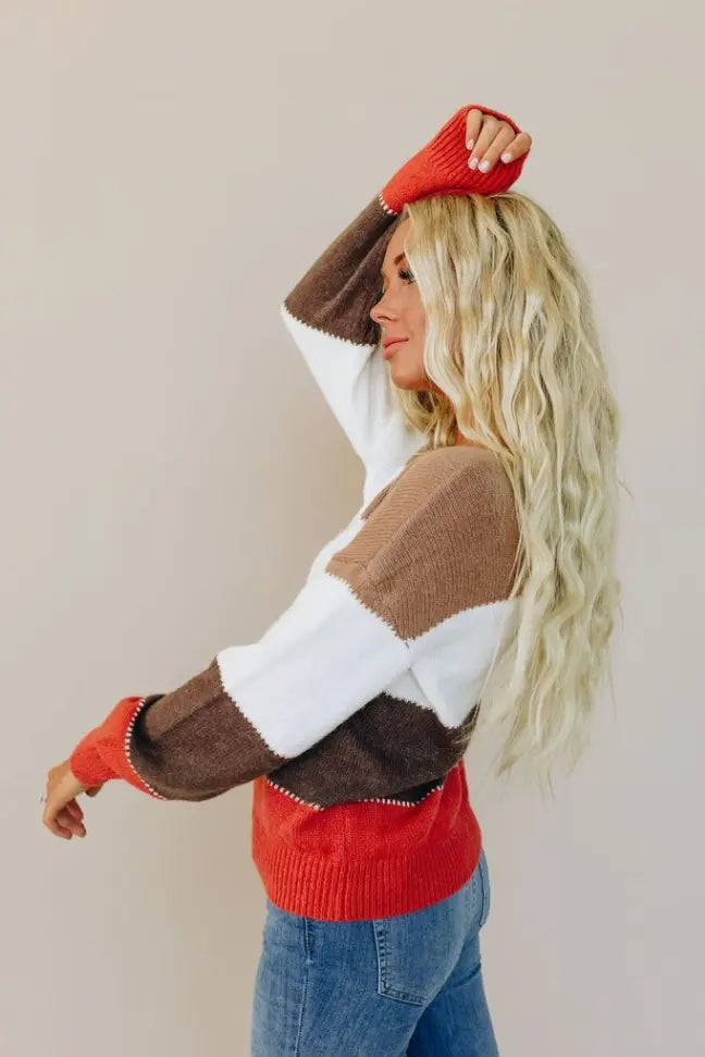 Colors on Colors Sweater Stay Warm in Style