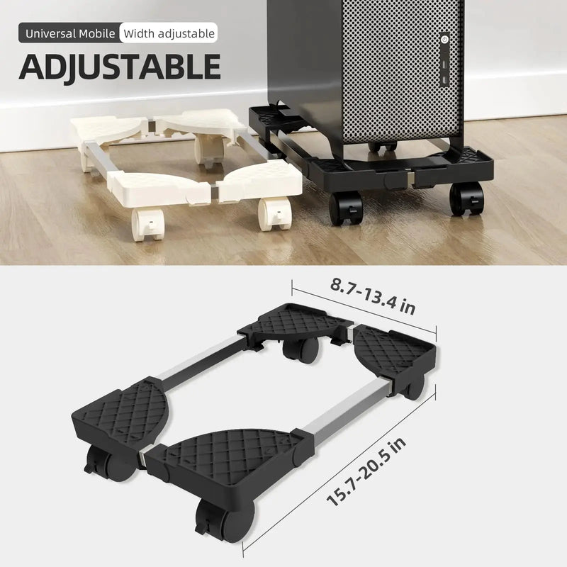 Computer Stand for Desktop Tower Fits Most PC Gaming Desk Accessories Pc Floor Riser Stand Adjustable Mobile CPU Stand GreatEagleInc