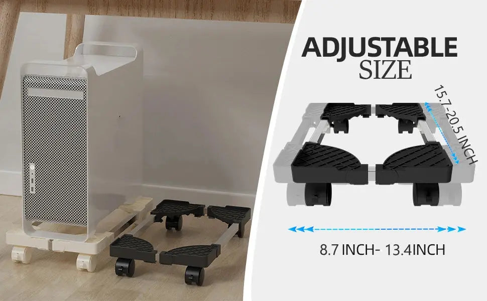 Computer Stand for Desktop Tower Fits Most PC Gaming Desk Accessories Pc Floor Riser Stand Adjustable Mobile CPU Stand GreatEagleInc