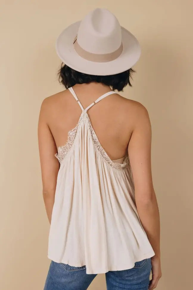 Condie Deep V Neck Tank Stay Warm in Style