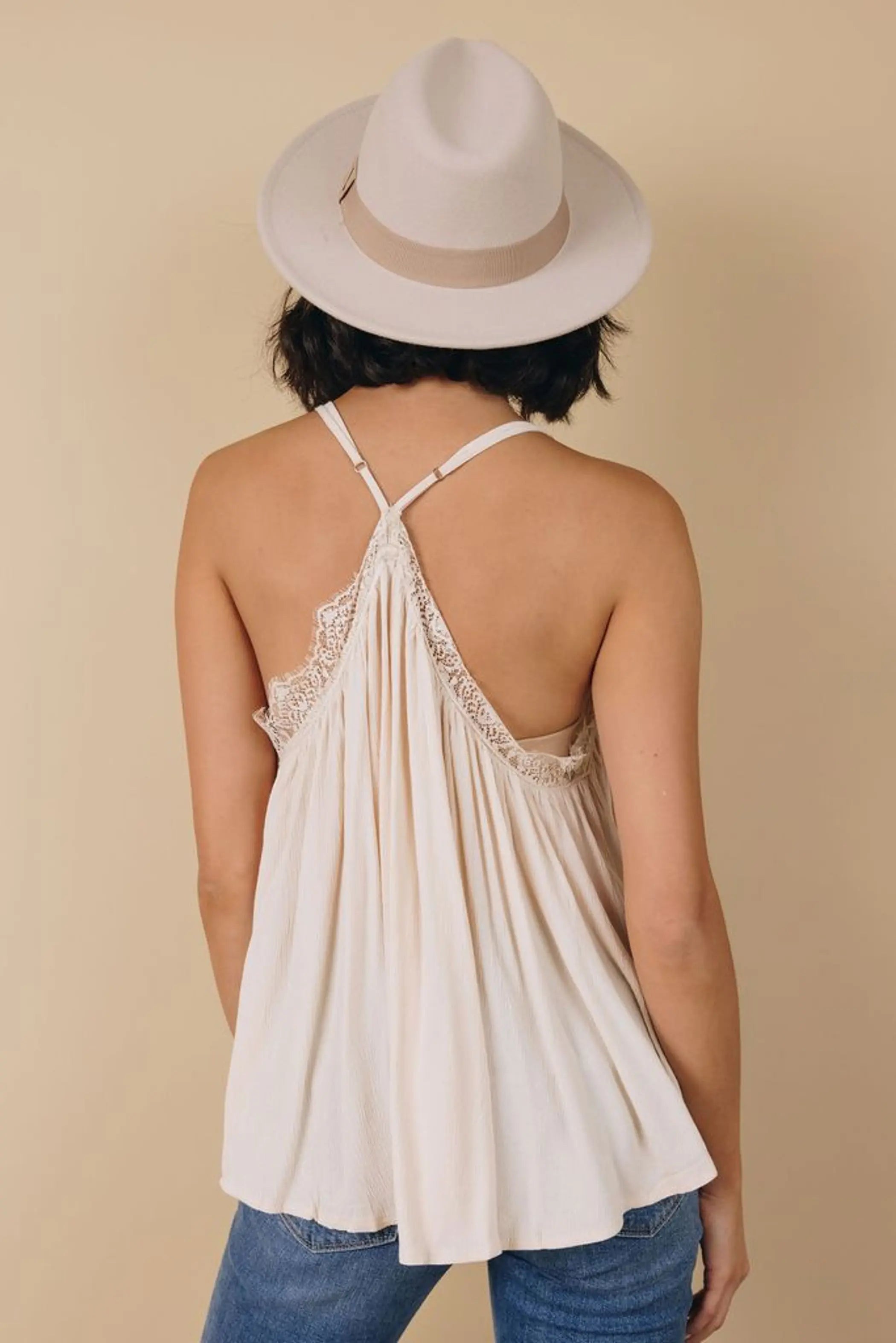 Condie Deep V Neck Tank Stay Warm in Style