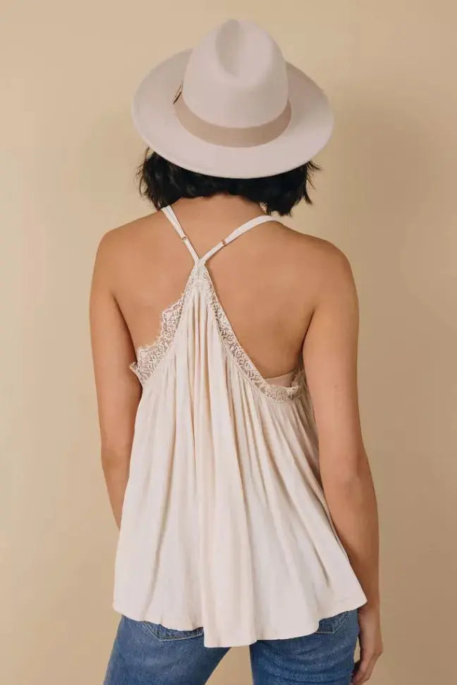 Condie Deep V Neck Tank Stay Warm in Style