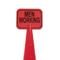 Cone Sign, Men Working MUTUAL INDUSTRIES INC.