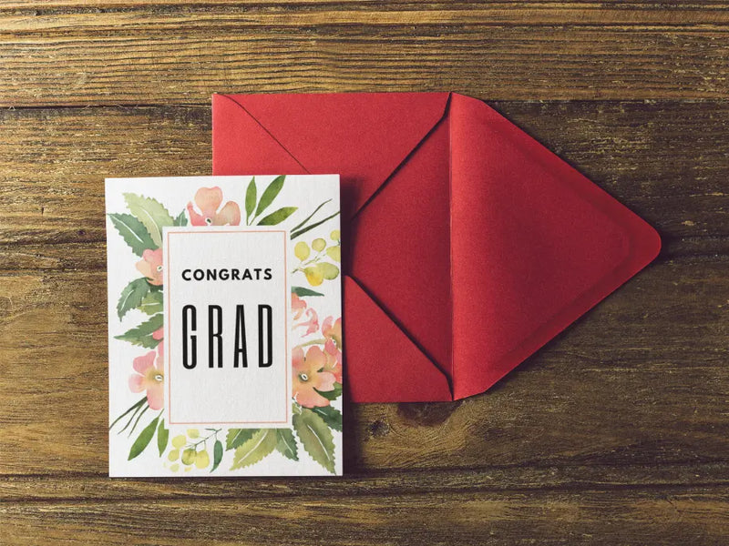 Congrats Grad - Greeting Card Black Cat Bazaar
