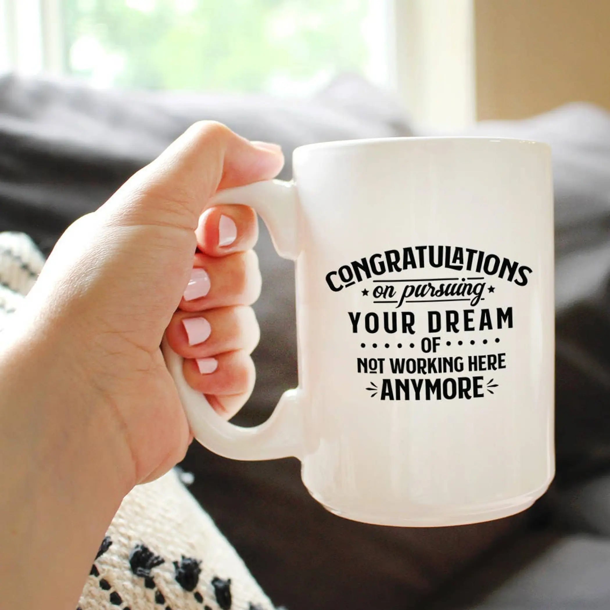Congrats Pursuing Dream Coffee Mug - Coworkers Leaving Gifts Bevvee