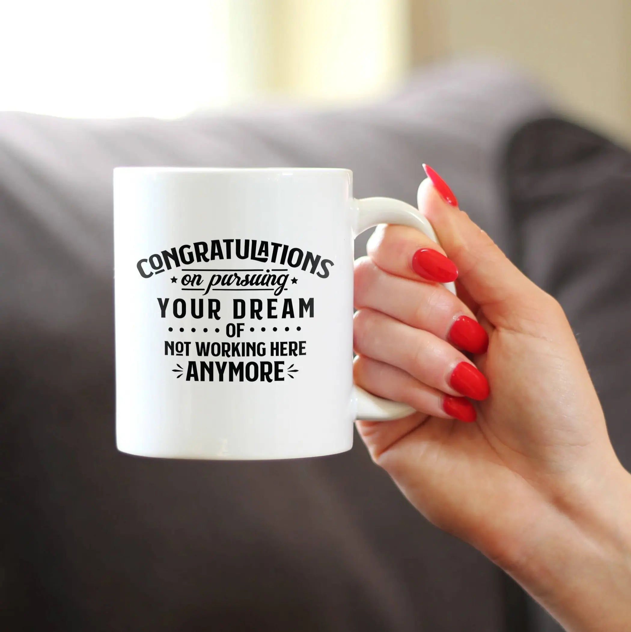 Congrats Pursuing Dream Coffee Mug - Coworkers Leaving Gifts Bevvee