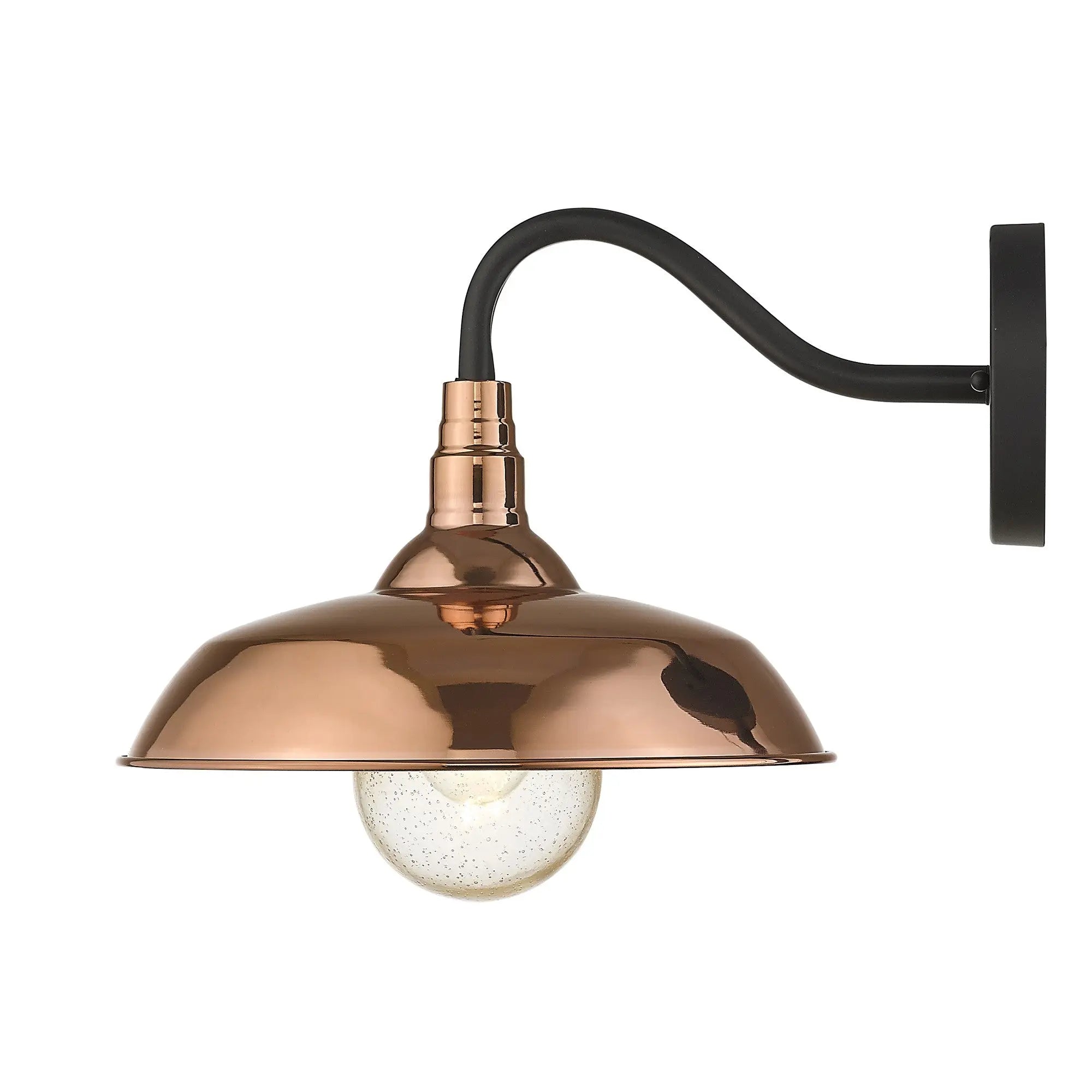 Copper And Black Seeded Dimmable Outdoor Hanging Light With Copper And Black Shades Homeroots Outdoor