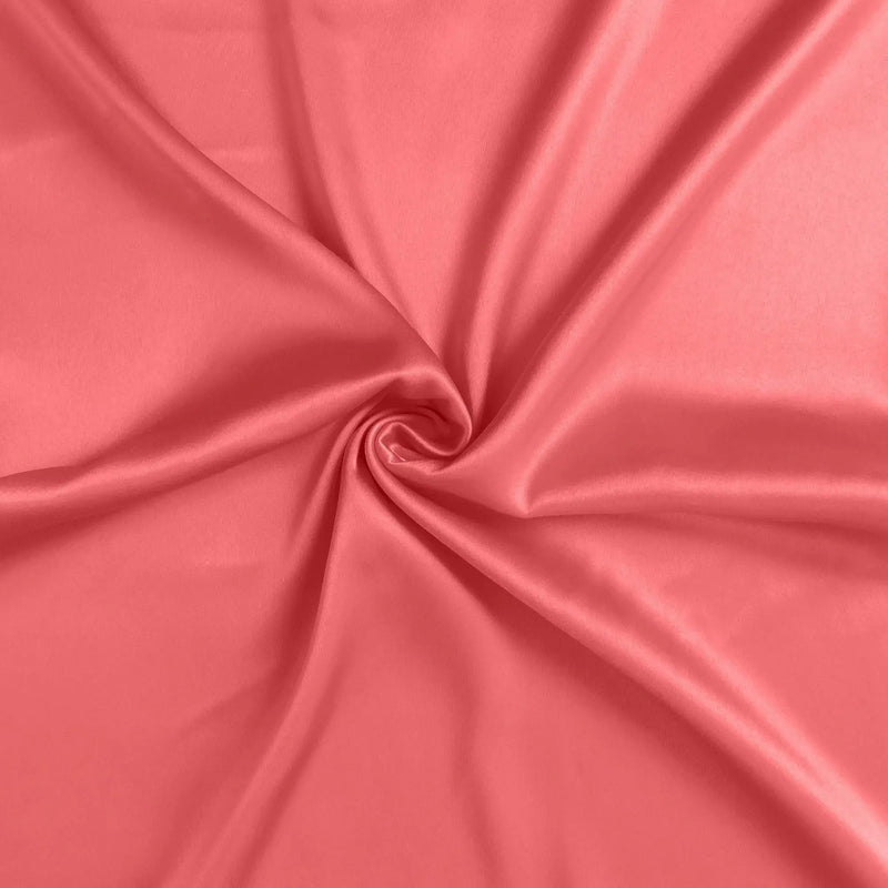 Coral Dreamy Set Of 2 Silky Satin Standard Pillowcases Homeroots Bed & Bath