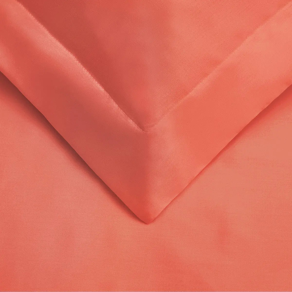 Coral Twin Cotton Blend 300 Thread Count Washable Duvet Cover Set Homeroots Bed & Bath