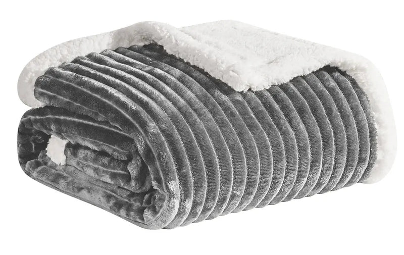 Corduroy Luxe Queen and King Sherpa Blankets Marquee Innovations