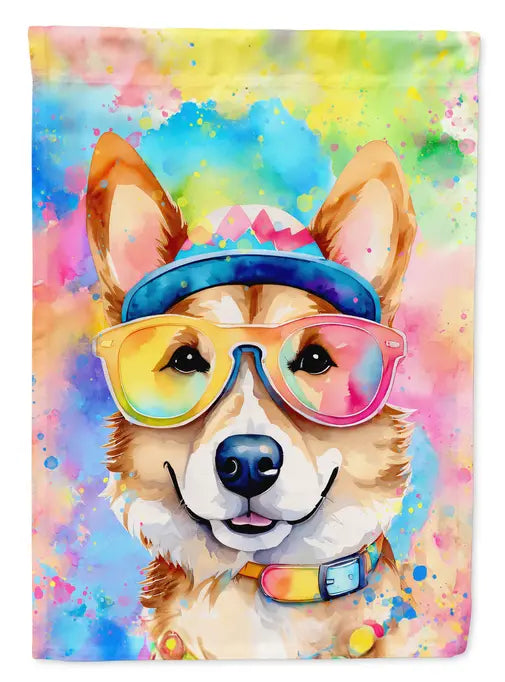 Corgi Hippie Dawg Garden Flag Caroline's Treasures