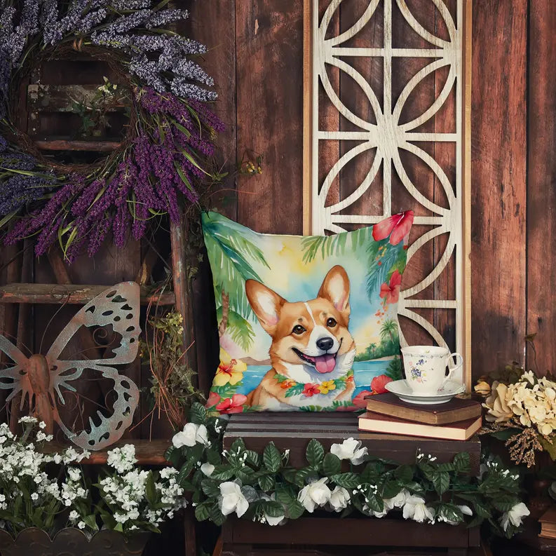 Corgi Luau Pair of Pot Holders Caroline's Treasures