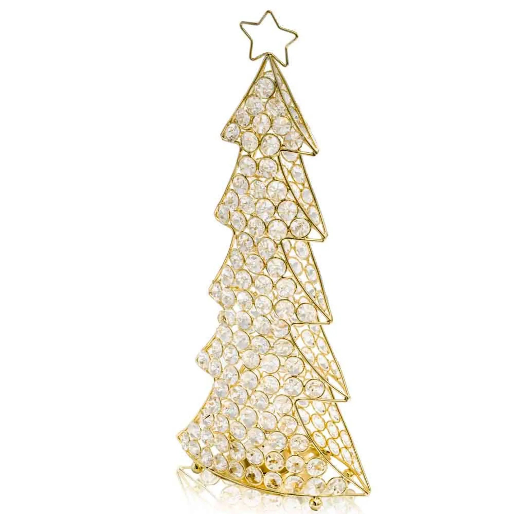 Corteza Cristal Gold Christmas Tree Modern Day Accents