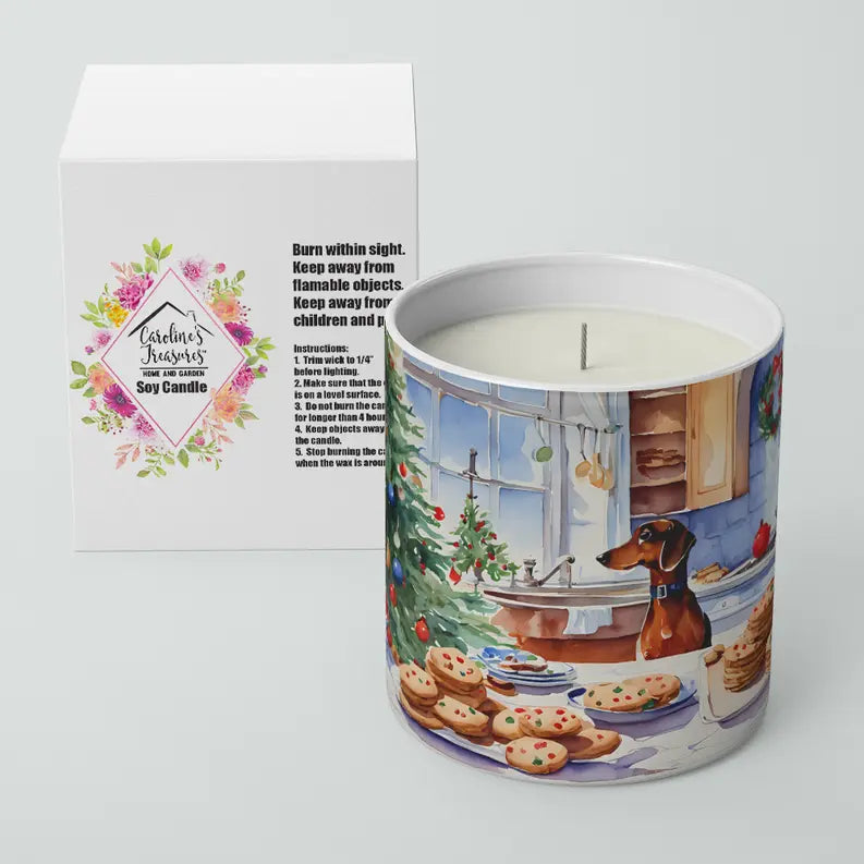 Coton De Tulear Christmas Cookies Decorative Soy Candle Caroline's Treasures