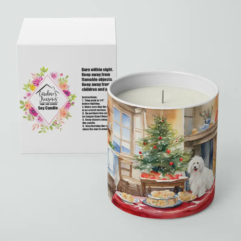 Coton De Tulear Christmas Cookies Decorative Soy Candle Caroline's Treasures