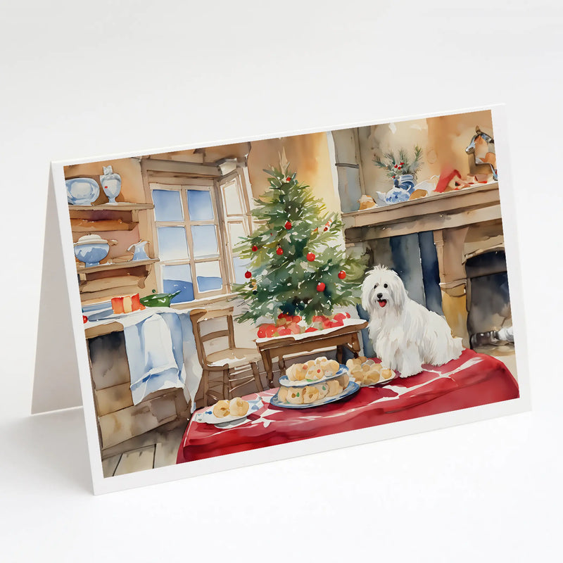 Coton De Tulear Christmas Cookies Greeting Cards Pack of 8 Caroline's Treasures