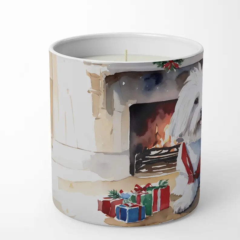 Coton De Tulear Cozy Christmas Decorative Soy Candle Caroline's Treasures