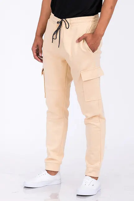 Cotton Blend Cargo Joggers WEIV