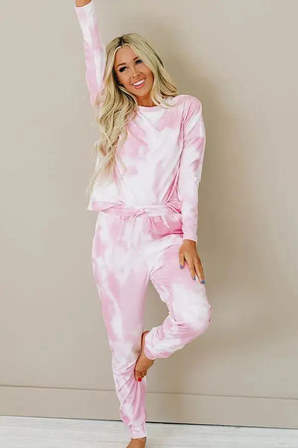 Cotton Candy Sky Loungewear Set Stay Warm in Style