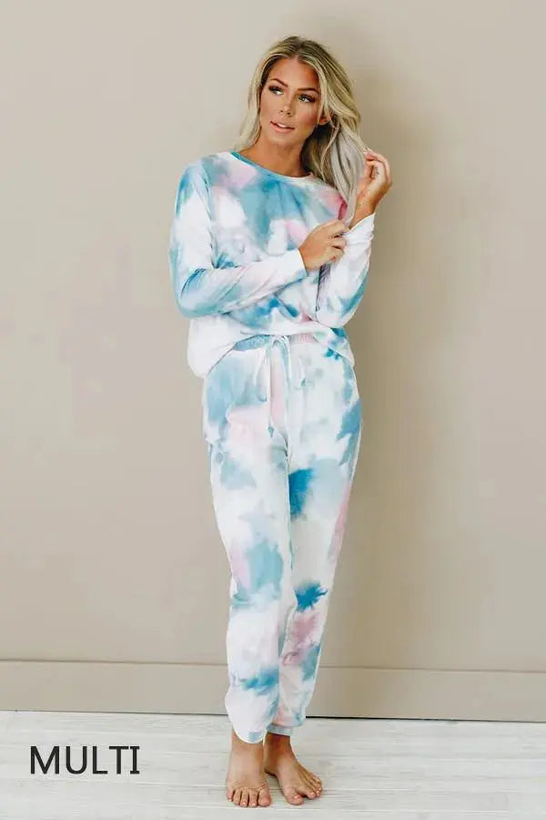 Cotton Candy Sky Loungewear Set Stay Warm in Style