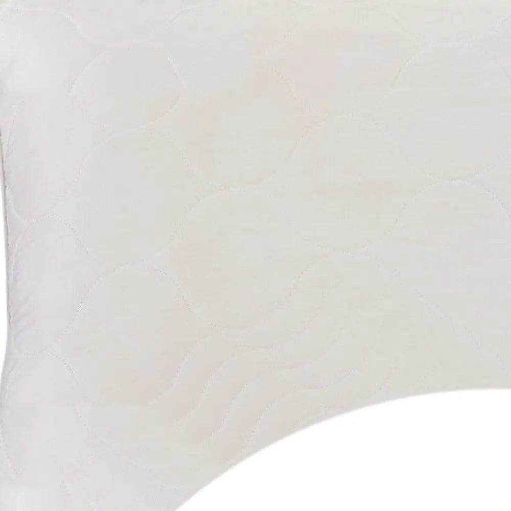 Cotton Latex Foam And Wool Hypoallergenic Ergonomic Queen Size Bed Pillow Homeroots Bed & Bath