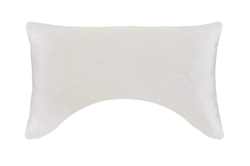 Cotton Latex Foam And Wool Hypoallergenic Ergonomic Queen Size Bed Pillow Homeroots Bed & Bath