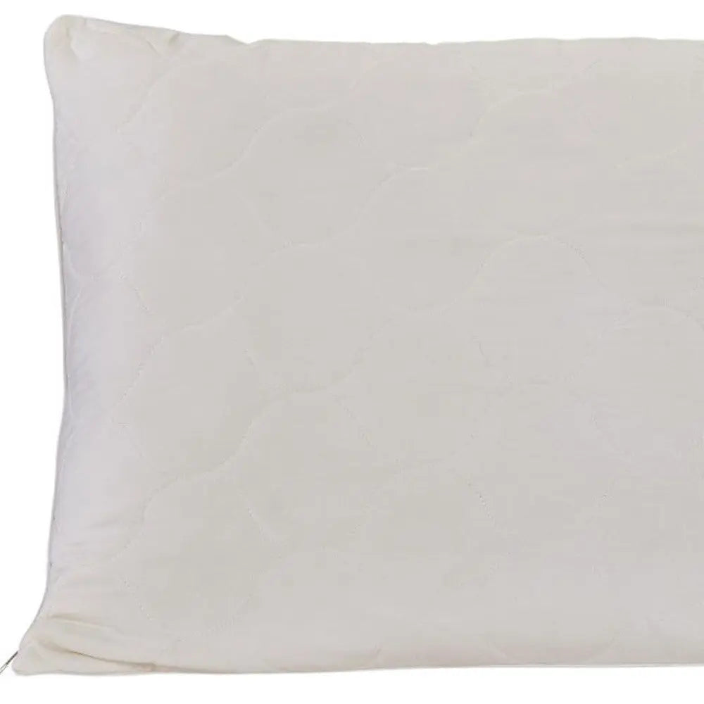 Cotton Latex Foam And Wool Hypoallergenic King Size Bed Pillow Homeroots Bed & Bath