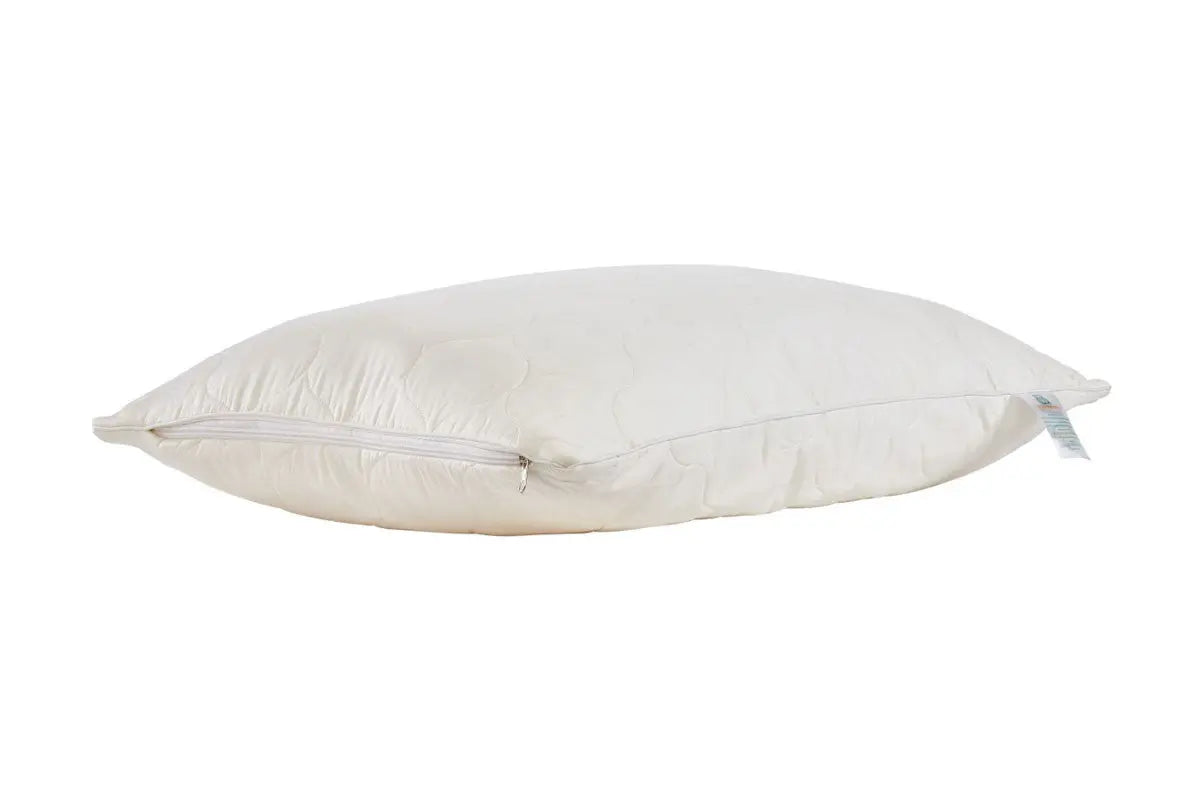 Cotton Latex Foam And Wool Hypoallergenic King Size Bed Pillow Homeroots Bed & Bath