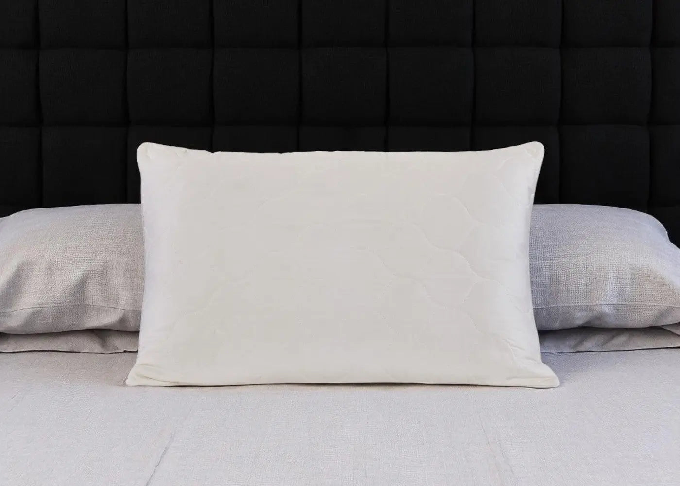 Cotton Latex Foam And Wool Hypoallergenic King Size Bed Pillow Homeroots Bed & Bath