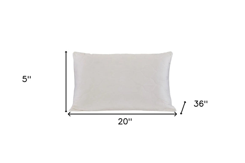 Cotton Latex Foam And Wool Hypoallergenic King Size Bed Pillow Homeroots Bed & Bath