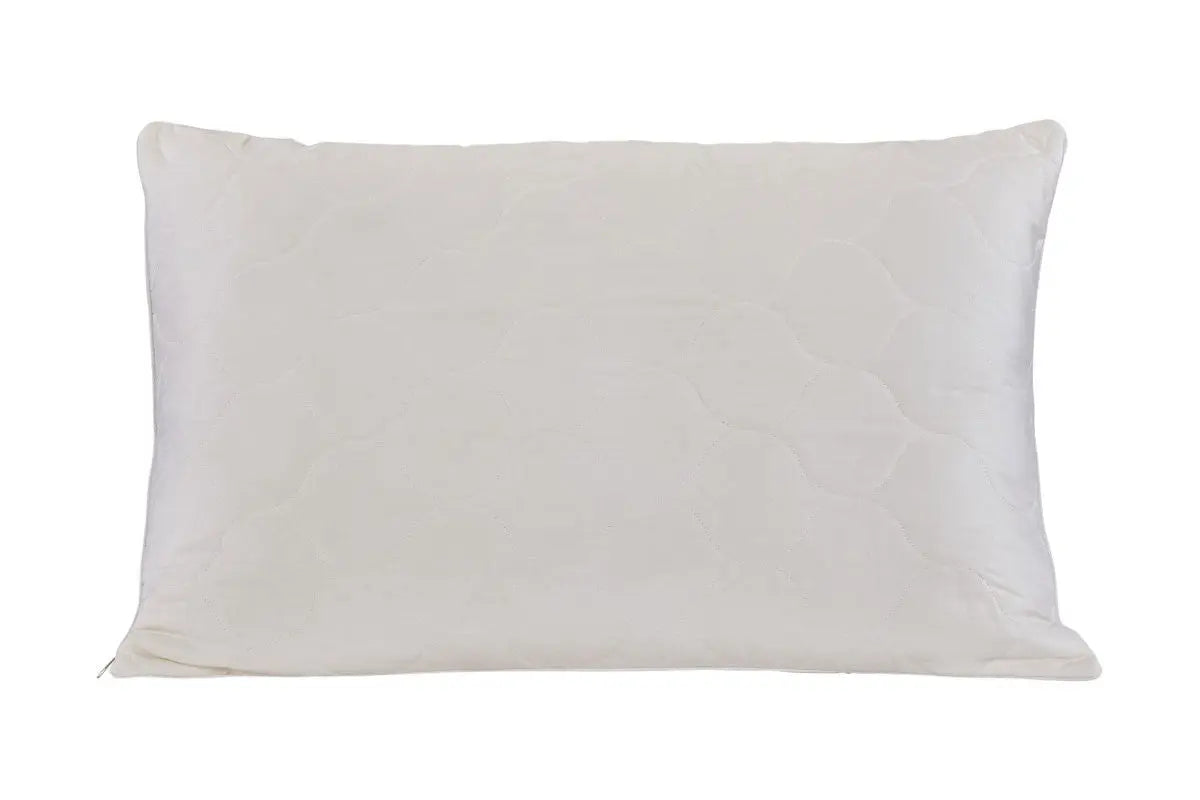 Cotton Latex Foam And Wool Hypoallergenic King Size Bed Pillow Homeroots Bed & Bath