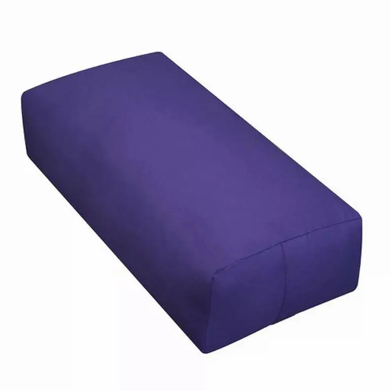 Cotton Rectangular Yoga Bolsters - Deluxe Fabric OMSutra