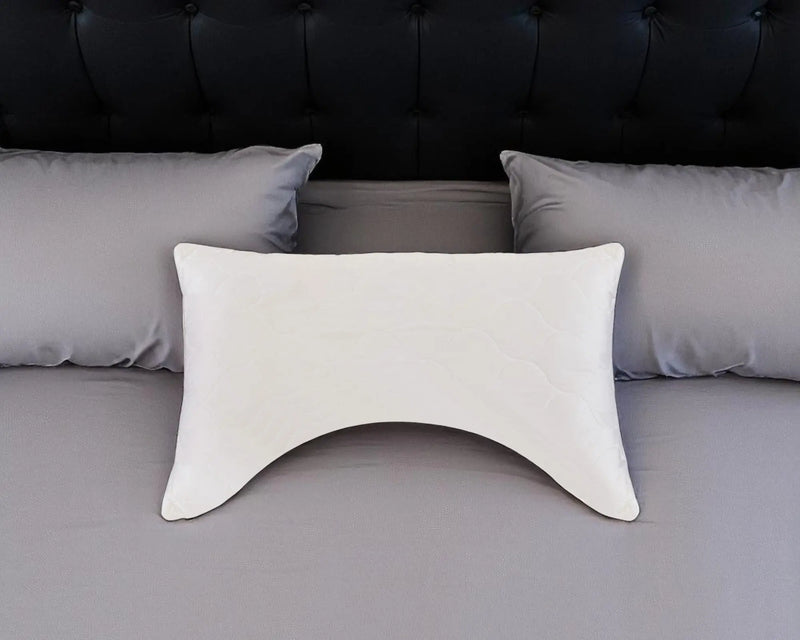 Cotton Wool Hypoallergenic Ergonomic Standard Size Bed Pillow Homeroots Bed & Bath
