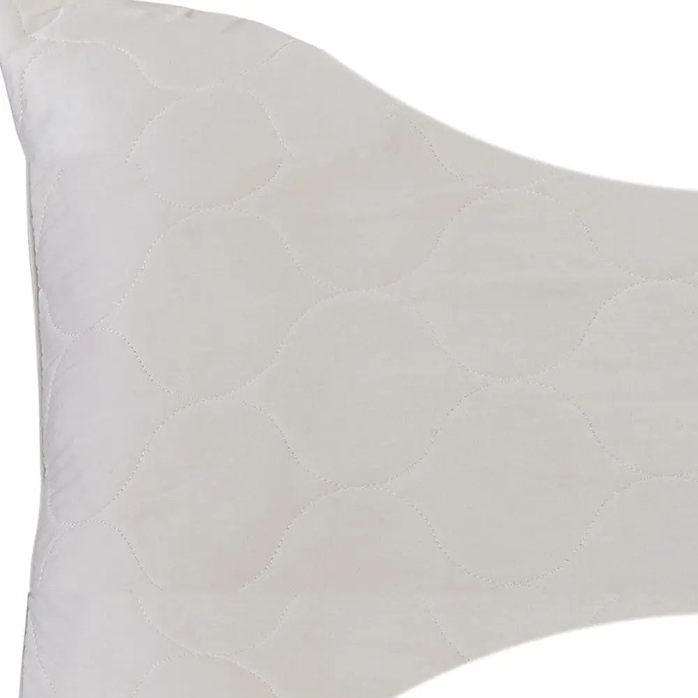 Cotton Wool Hypoallergenic Ergonomic Standard Size Bed Pillow Homeroots Bed & Bath