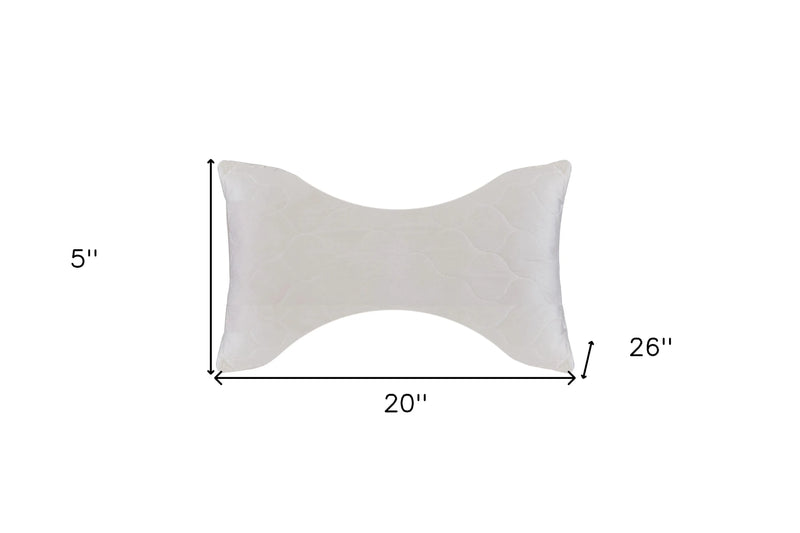 Cotton Wool Hypoallergenic Ergonomic Standard Size Bed Pillow Homeroots Bed & Bath