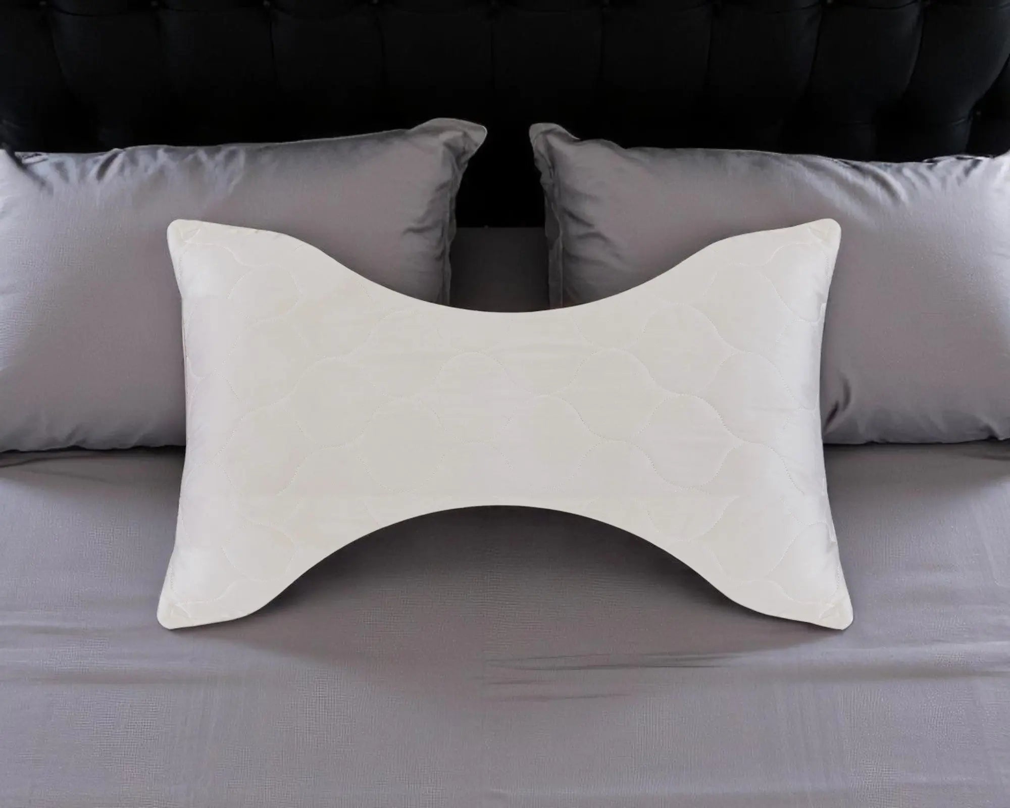 Cotton Wool Hypoallergenic Ergonomic Standard Size Bed Pillow Homeroots Bed & Bath