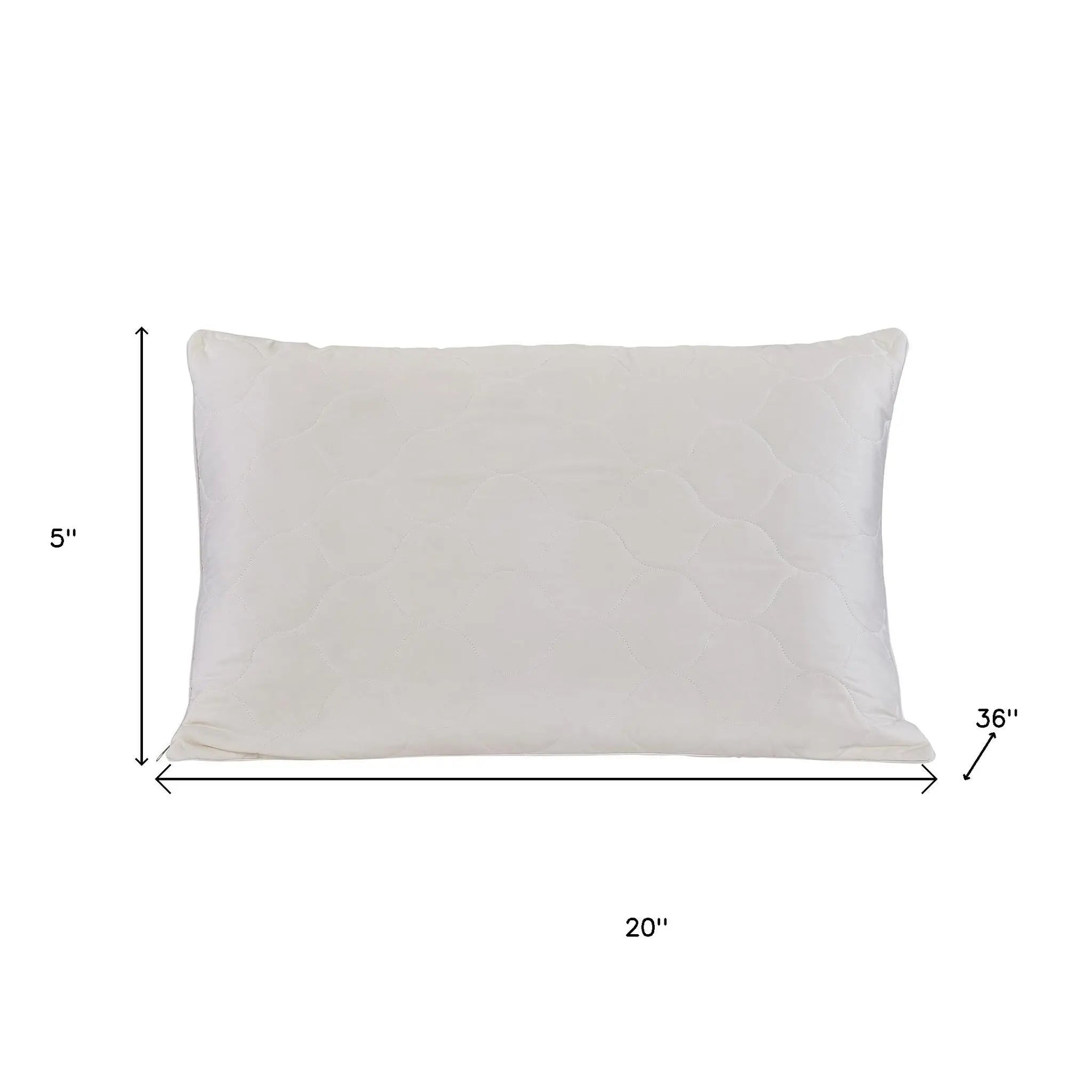 Cotton Wool Hypoallergenic King Size Bed Pillow Homeroots Bed & Bath
