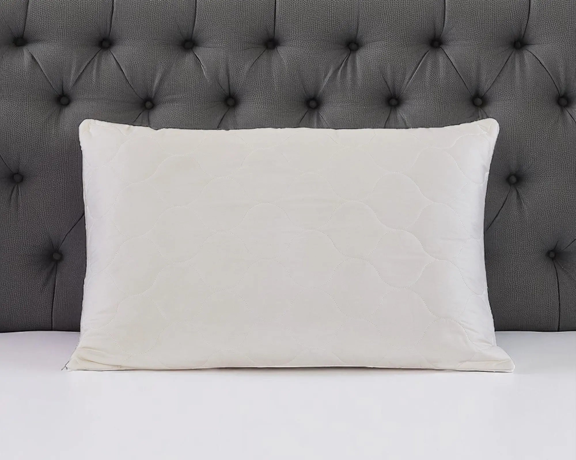 Cotton Wool Hypoallergenic Queen Size Bed Pillow Homeroots Bed & Bath