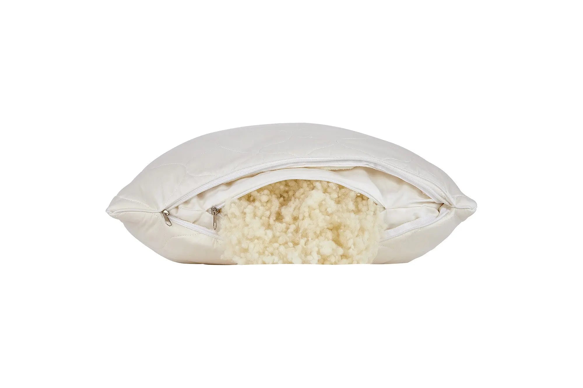 Cotton Wool Hypoallergenic Standard Size Bed Pillow Homeroots Bed & Bath