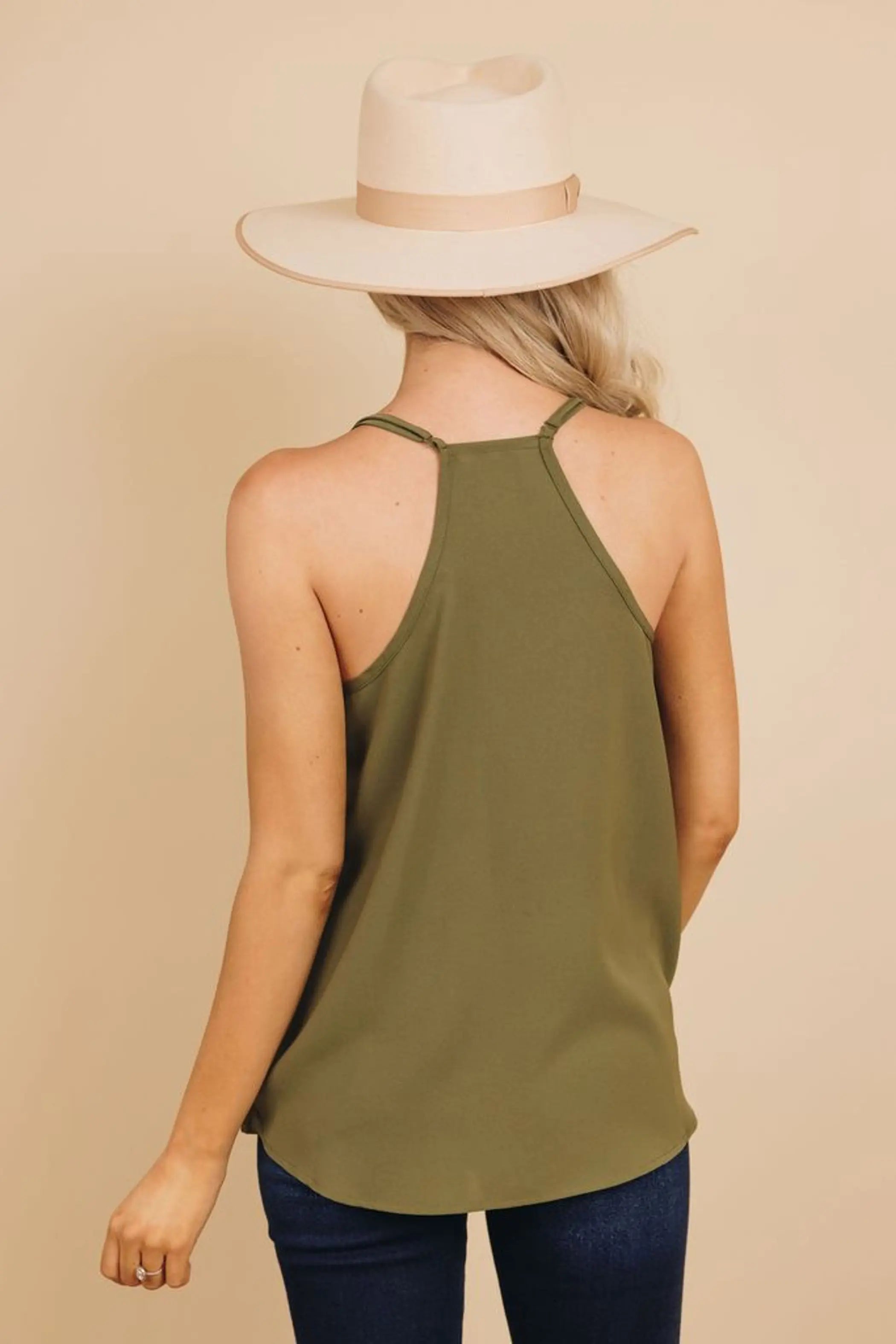 County Fair Lace V Neck Tank Stay Warm in Style