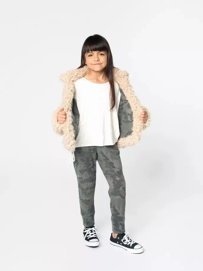 Cozy Llama Utility Jacket Ft Camo Lining Little Mass