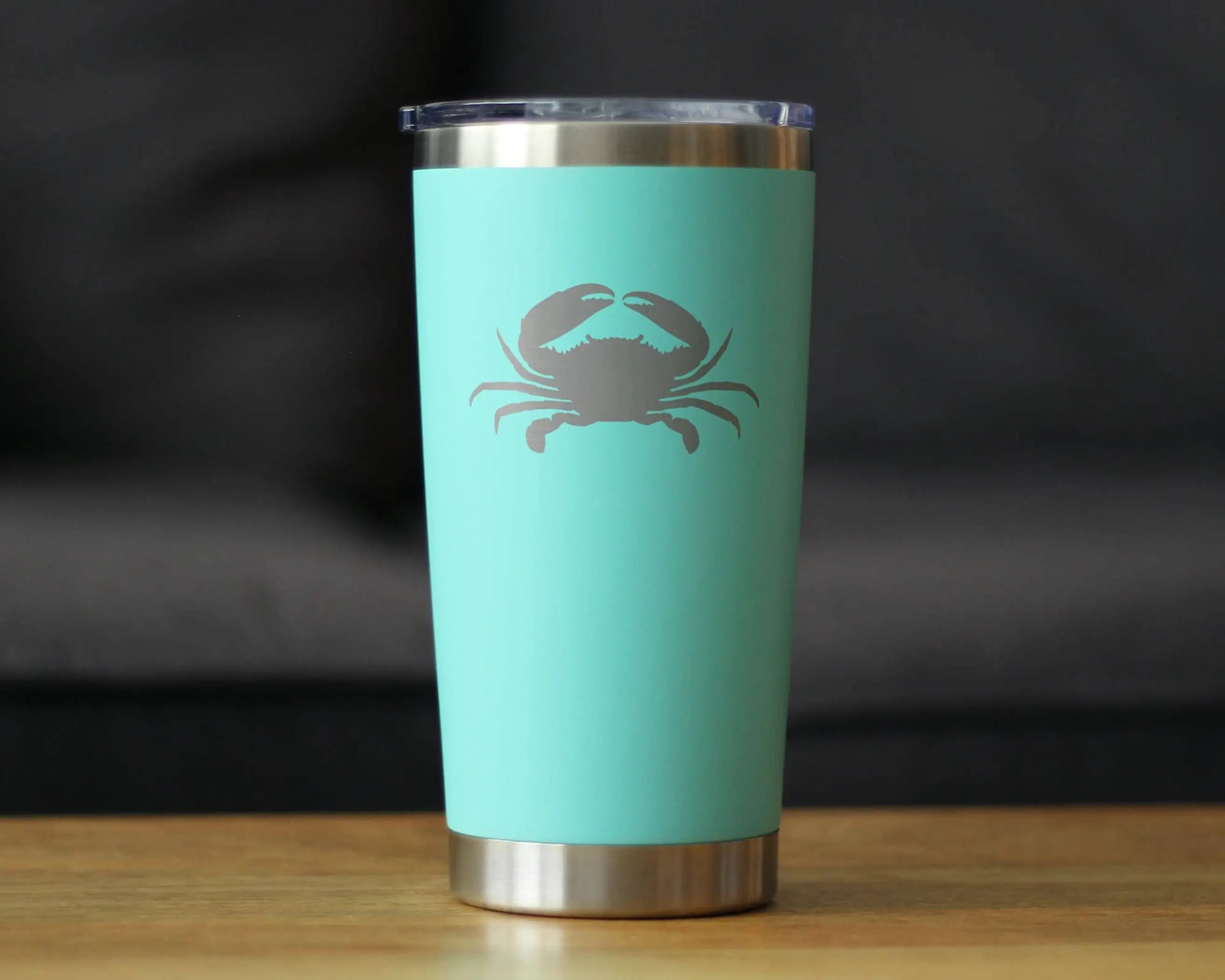 Crab Silhouette Insulated Travel Tumbler - Ocean Beach Gifts Bevvee