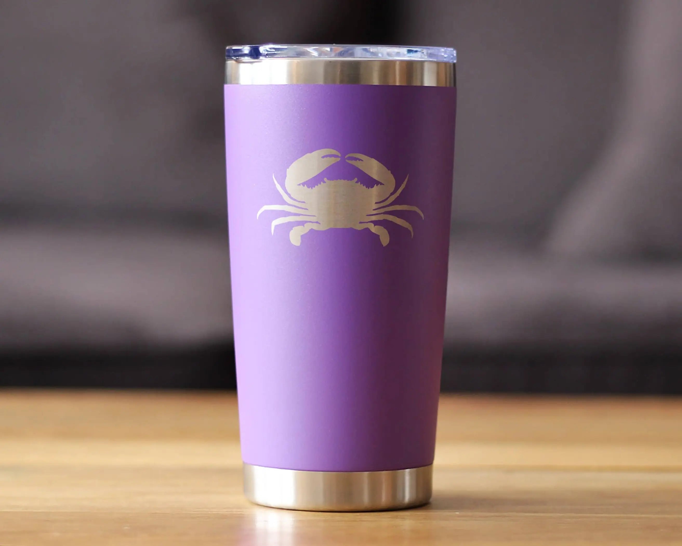 Crab Silhouette Insulated Travel Tumbler - Ocean Beach Gifts Bevvee