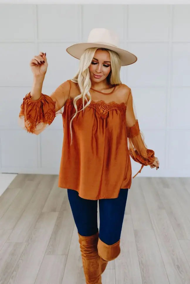 Crazy Love Boho Top Stay Warm in Style