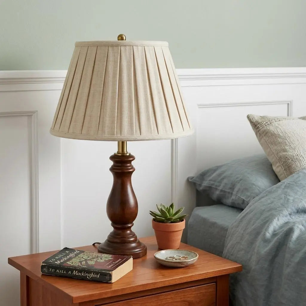 Cream Linen Pleated Empire Lamp Shade Homeroots Lighting