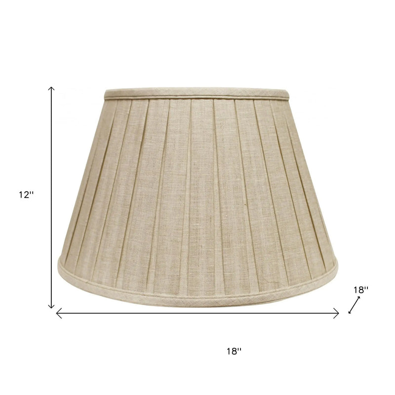 Cream Linen Pleated Empire Lamp Shade Homeroots Lighting